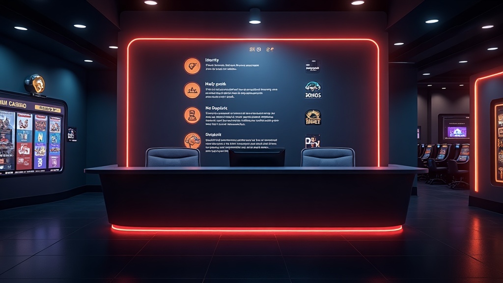 Casino terms screen showing eligibility checks for a no-deposit bonus